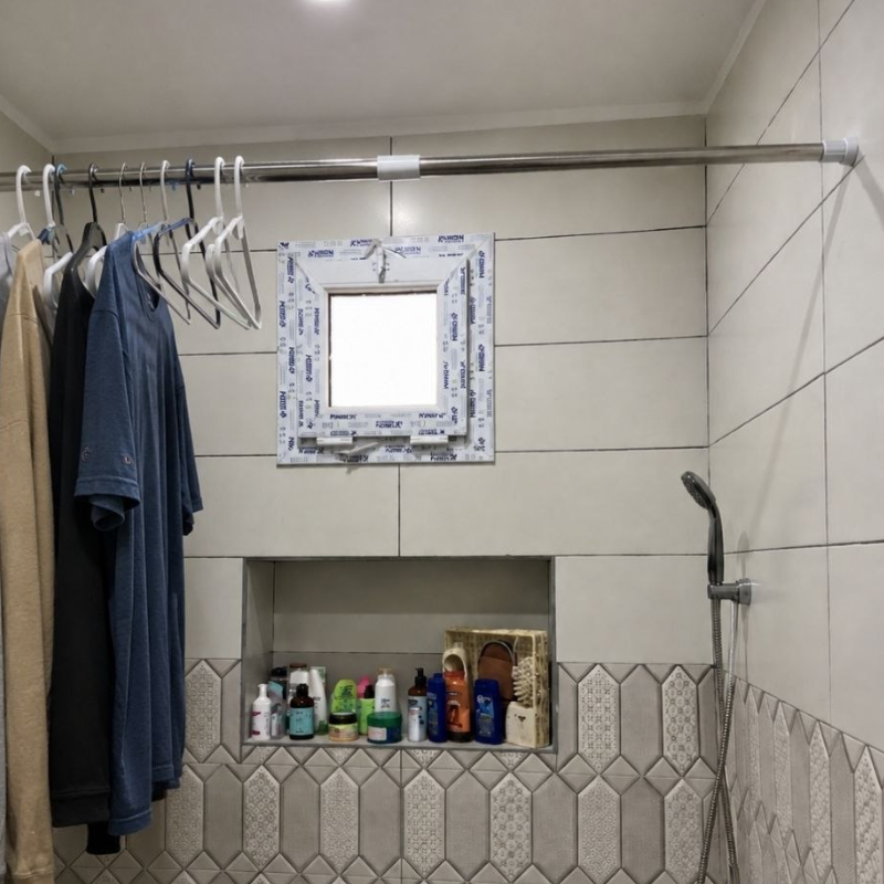 Barre de Douche Extensible - عمود للجدار قابل للتوسع
